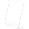 Deflecto Slanted Sign Holder, Business Card Pocket, 8-1/2"x11", Clear DEF590601 - alternate 2